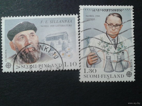 Финляндия 1980 Европа Нобелевские лауреаты полная серия