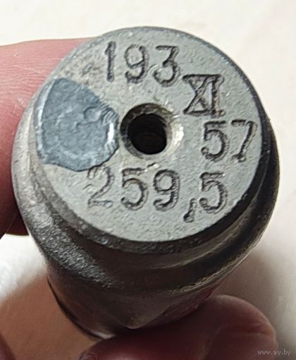 Кварцевый резонатор 193 - 259,5. 1957 год. Радиолампа. Радио лампа кварц кГц МГц