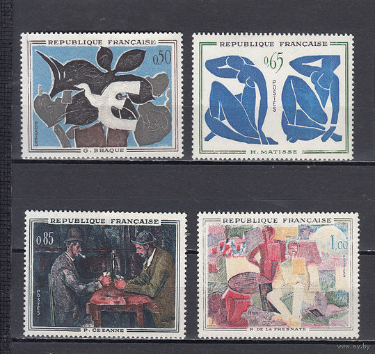 Живопись. Франция 1961. 4 марки. Michel N 1372-1375 (12,0 е).
