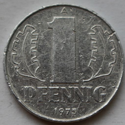 1 пфенниг 1975 ГДР, Германия.