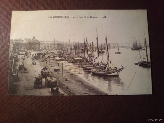 Винтажная открытка,Франция.Подписана.Штамп 1919 г.