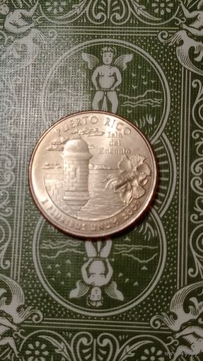 США квотер 1/4 доллара 2009 Р Пуэрто Рика