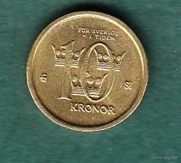 Монета Швеция 10 крон 2007