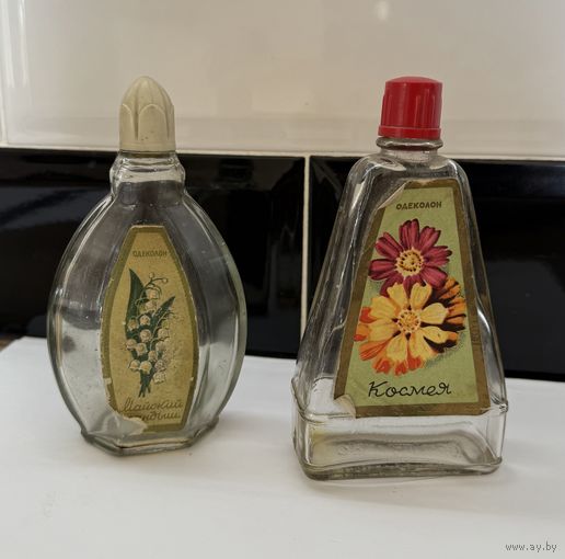 Флакон для одеколона Космея Харьков Майский ландыш Ленинград 1950-е года цена за все