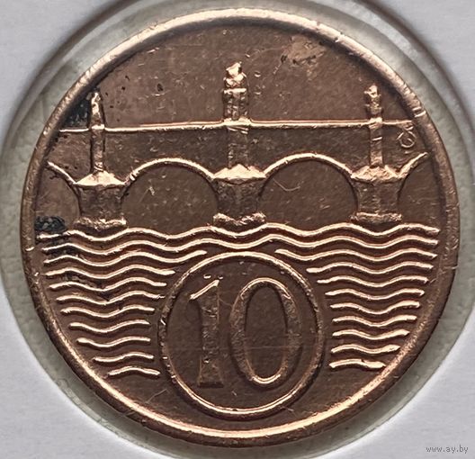 Чехословакия 10 геллеров 1938 г. В холдере