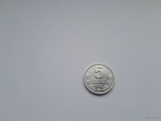 5 бани 1993 года. Молдова. UNC