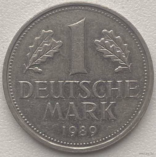 Германия 1 марка 1989 г. G