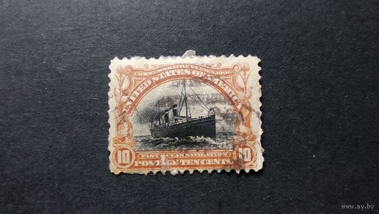 США\а49\1901 выставка Sc299 пароход