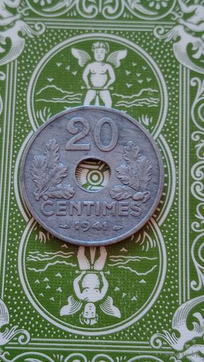 Франция  20 сантимов 1941