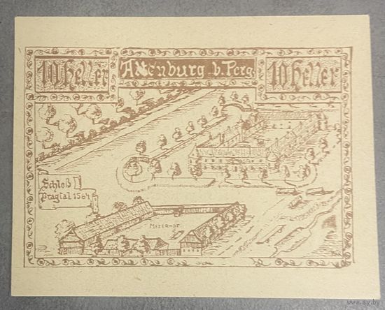 Нотгельды Австрия Альтенбург 10 геллеров 1921 год.