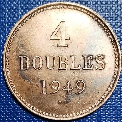 Гернси 4 дубля 1949 г. Тираж 19000