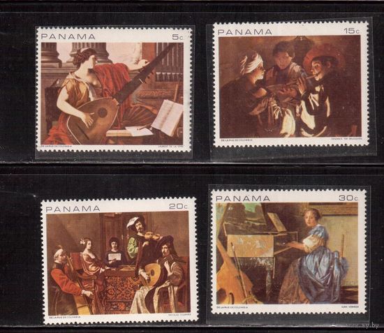 Панама-1968,(Мих.1087-1092)  **   ,  Искусство, Живопись,Музыка