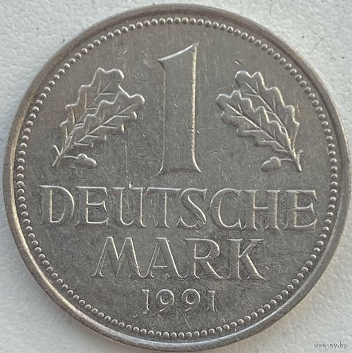 Германия 1 марка 1991 г. J