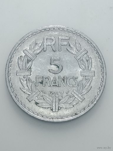 Франция 5 франков 1947 года .
