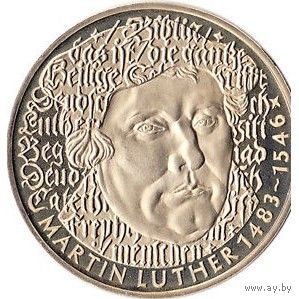 Германия 5 марок, 1983 500 лет со дня рождения Мартина Лютера UNC