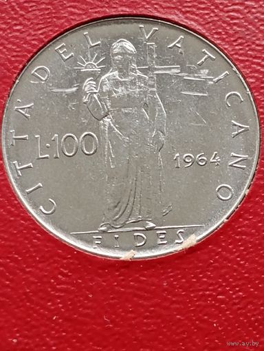 Ватикан. 100 лир 1964 г. папа PAVLVS VI