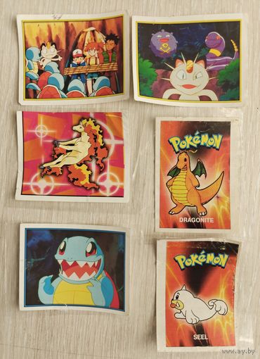 Наклейки "Покемон". Цена за все.