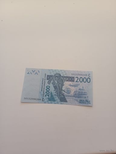 БУРКИНО-ФАСО 2000 франков 2016 год