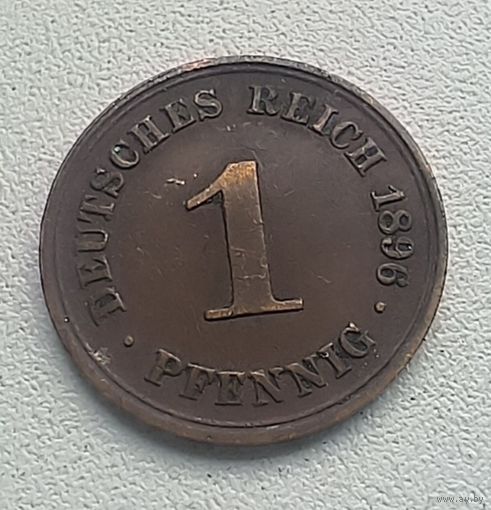 Германия 1 пфенниг, 1896 А  2-12-47