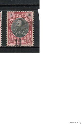 Болгария(Княжество)-1903, (Мих.65а), гаш.  Стандарт, Князь Фердинанд, Надп.(2)