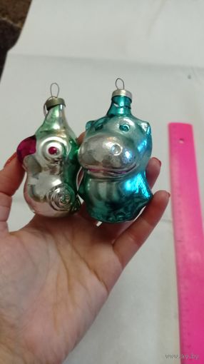 Ёлочные игрушки СССР, только попугай