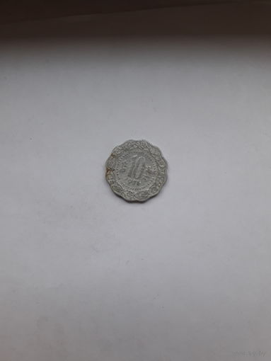 ИНДИЯ 10 ПАЙС 1978 калькута