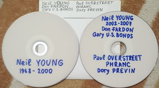 DVD MP3 дискографии и компиляции - Neil YOUNG, Don FARDON. Gary U.S.BONDS, Paul OVERSTREET, PHRANC, Dory PREVIN - 2 DVD