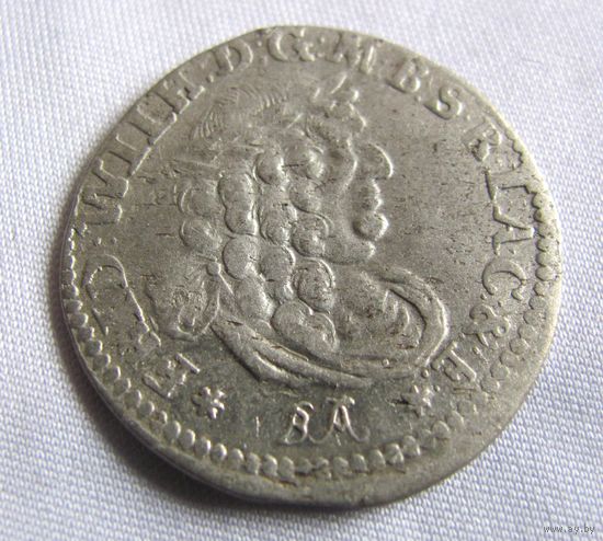 6 грошей 1686 ВА  Кёнигсберг Пруссиия Фридрих Вильгельм