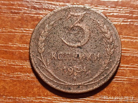 3 копейки 1924