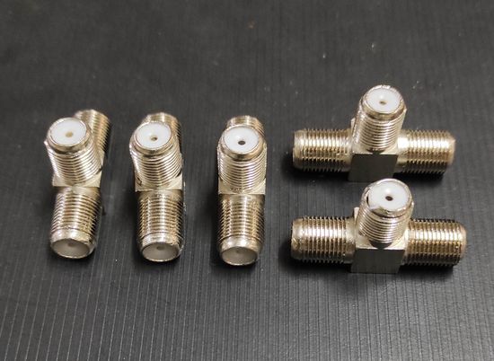 Переходник-тройник F-разъема 5 штук с 1 рубля