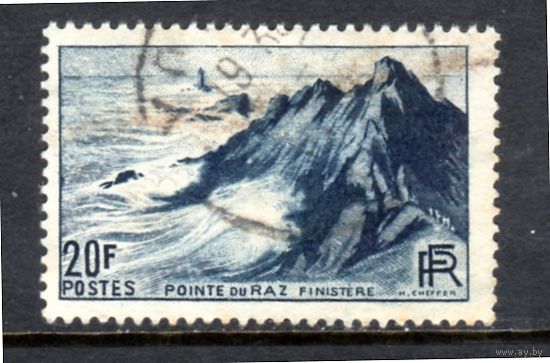 Франция.Ми-760. Скала Рац - Финистер. Серия: туризм.1946.