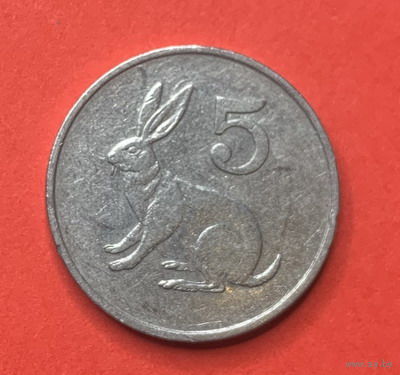 Зимбабве, 5 центов 1988г.
