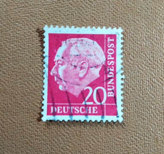 Марка германия 1954 год Теодор Хойс
