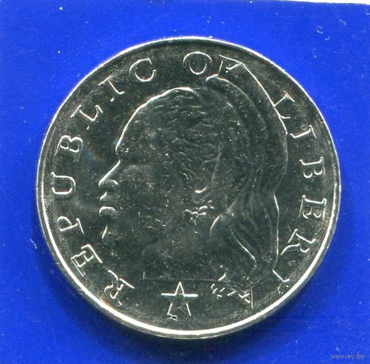 Либерия 25 центов 2000 UNC