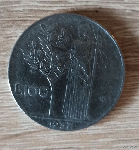 100 лир 1957 г. Италия