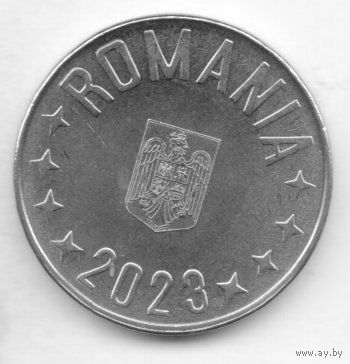 РУМЫНИЯ. 10 баней /бани бань/ 2023. Новый тип- коронованный геральдический орёл.