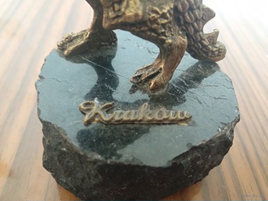 Статуэтка, фигурка, Дракон, бронза, гранит, Польша