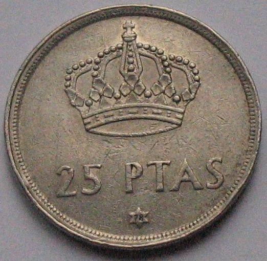 Испания, 25 песет 1975 (в звездочке 78)