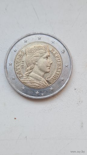 Латвия 2 Евро 2014 год