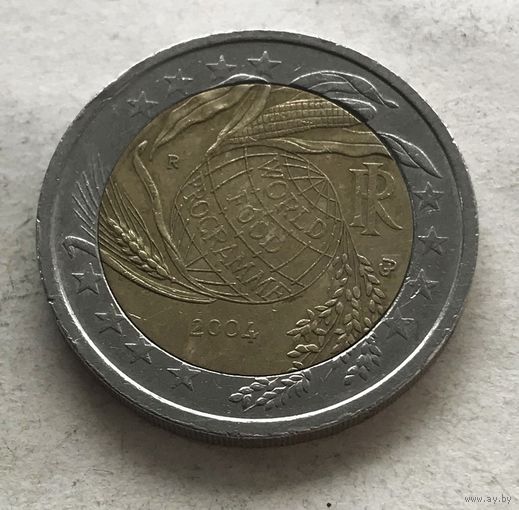 Италия 2 евро 2004 - 50 лет Всемирной Продовольственной программы (ФАО)