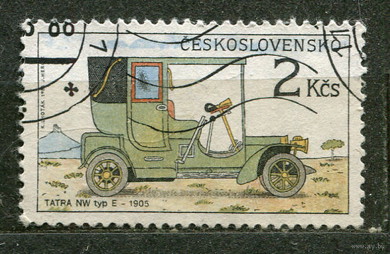 Старинный автомобиль. Чехословакия. 1986