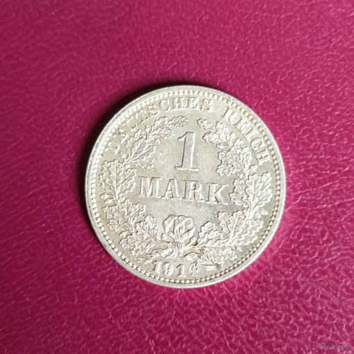 1 марка 1914г. МД G. XF/AU. Остатки блеска.