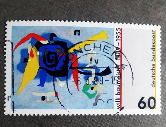 Марка Германия 1989 год Искусство