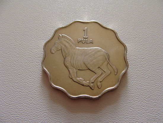 Ботсвана. 1 пула 1981 год  KM#8  "Зебра"