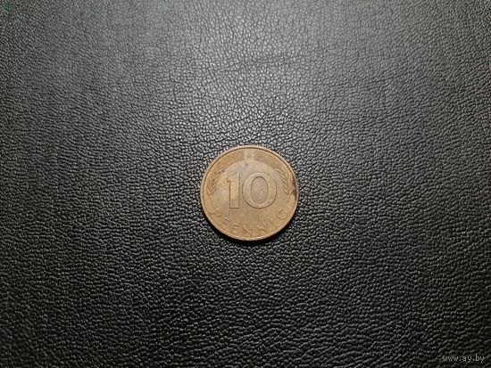 Германия 10 пфеннигов 1985 "J" - Гамбург