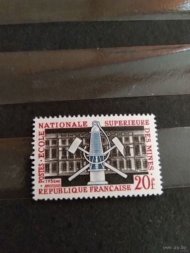1959 Франция 175лет горной школе геология чистая клей MNH** выпускалась одиночкой (4-2)