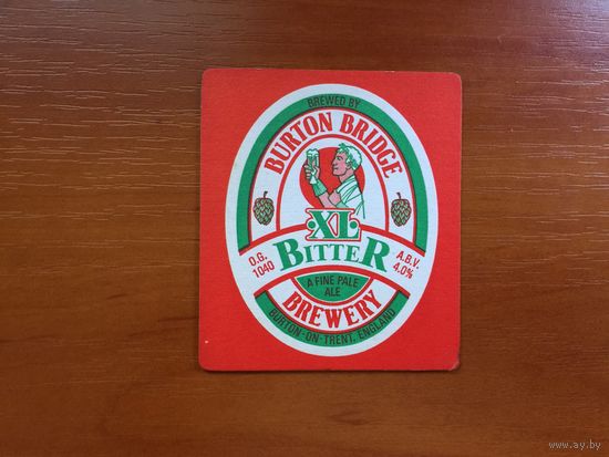 Подставка под пиво Burton Bridge Brewery No 2 /Великобритания/