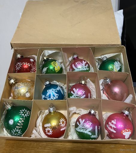 Ёлочные игрушки ГДР !!! НАБОР ШАРОВ !!! РАСПРОДАЖА КОЛЛЕКЦИИ !!!