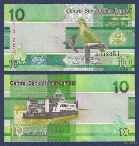Гамбия, 10 даласи 2023 г., P-W38, UNC