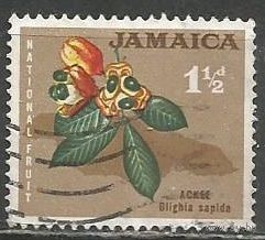 Ямайка. Плодовое дерево Аки. 1964г. Mi#220.